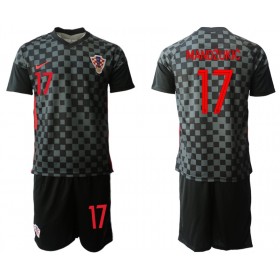 Camisetas Croacia Mario Mandzukic 17 Niños Segunda Equipacion Eurocopa 2020